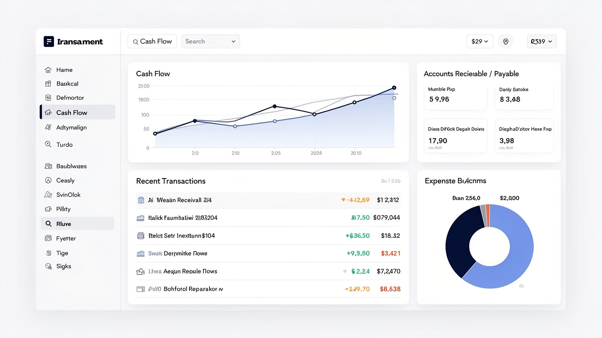 Toshiba finance dashboard